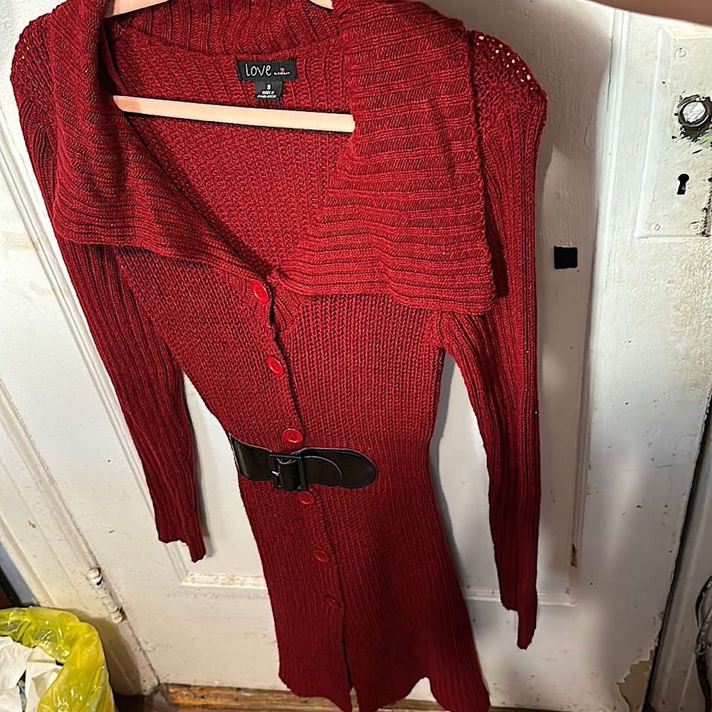 Button-down Sweater Dress by Love by Chesley, Size Small